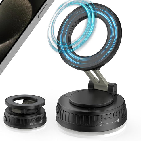 OPVICAM 360 Car Accessories Tech Gift for Men & Women Drivers, Magnetic Phone Holder for Car for MagSafe Strong Suction