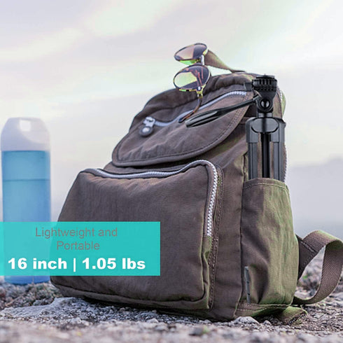 PHOPIK 55" 360 x5 Phone Tripod, Aluminum Extendable Tripod Stand with Shutter, Carrying Bag, Compatible