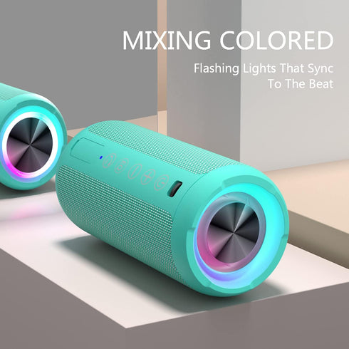 Ortizan Portable Bluetooth Speakers, Waterproof IPX7 Wireless Speaker with 24W Stereo Sound, 30H Playtime, Bluetooth