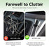 Foelony 8 3 PCS Cable Clips, Self-Adhesive Cord Organizer Holders, Multi-Functional Wire Organizer Holder, Holds Up