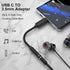 USB Type C to 3.5mm Audio Jack Headphone Adapter for Samsung S22, S21, S20 FE, Galaxy Z Flip 3, Note 20