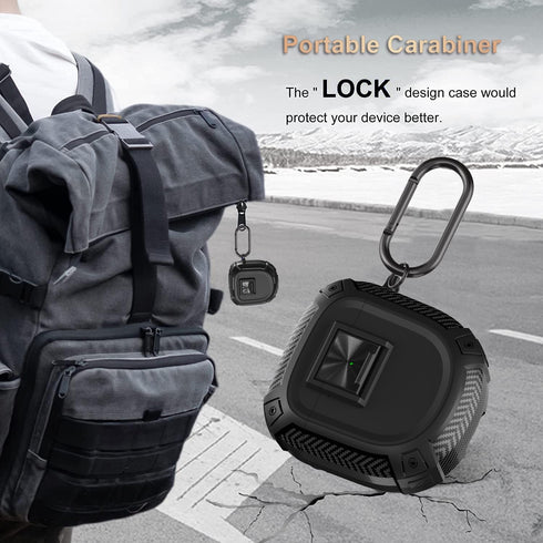 Olytop Case Cover for New Bose QuietComfort Earbuds II (2022) / Ultra (2023) with Lock Clip & Cleaner Kit Pen, Rugged