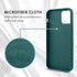 iPhone 12 Case, Slim Silicone Protective Kickstand Ring Holder for iPhone 12 Pro, Soft Rubber Hybrid Hard Bumper, Dark