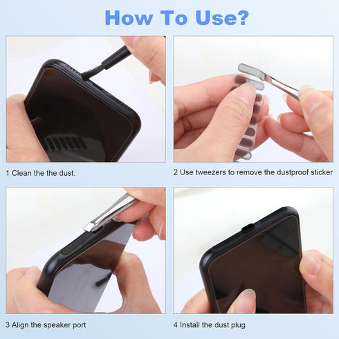 USB C Port Cover for iPhone 15 Series, Dust Plug Phone Speaker Cover for Samsung Galaxy S23, S22 Ultra
