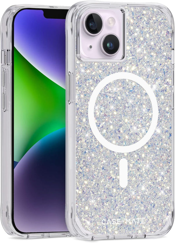 Case-Mate Twinkle Stardust iPhone 15 Plus / 14 Plus Case - 10ft Drop Protection, MagSafe Compatible, Slim,