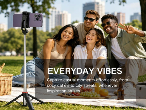 FORGERAY C13 52 Travel Creator Stick for iPhone Portable Selfie Stick Tripod with Remote, Detachable Mount & Stable