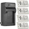 Kastar 4-Pack Battery and AC Charger for Nikon EN-EL5 CP1, Compatible with Coolpix P80, P90, P100, P500