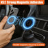Deaelf 360 Car Magnetic Phone Holder, Foldable Auto Dashboard Phone Mount with Strong Magnet, Adjustable Car Vacuum