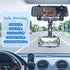 Rearview Mirror Phone Holder for Car, 360° Rotating and Retractable Mobile Phone Mount for Auto Visor, Adjustable GPS