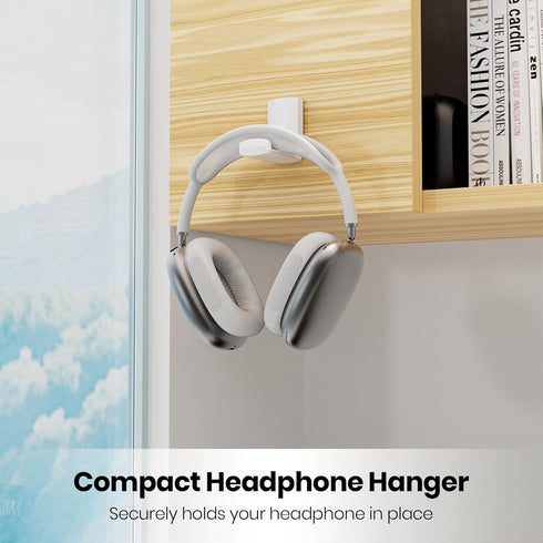 Sticky Headphone Stand Controller Holder, EURPMASK Upgraded Adhesive Gaming Headset Hook, Universal PC Accessory