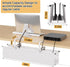 Jolensoy 28" 16X Under Desk Cable Management Tray - Cord Organizer for Desk No Drill, Fabric Under Table Wire Organizer