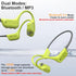 IP68 Swimming 32GB MP3 Swimming/Marathons/Cycling(Neon) Waterproof Headphones, Bone Conduction Liquid Silicone