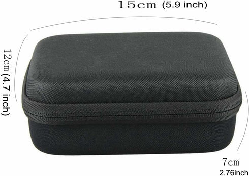 Carrying Case Protective Bag with Water Resistant EVA Compatible with Gopro Hero 12 11 9 8 7 6 5/AKASO EK7000/Brave 4 5 6 7/V50 Elite/Dragon Touch/WOLFANG/APEXCAM Action Camera Storage Box