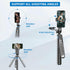 EUG-PRODUCTS Tripod-71 1/4" Selfie Stick Phone Cell Phone Holder with Remote, Screw Thread Adapter, Travel Tripod