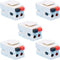 Speaker Keystone Jack – Spring Loaded Female to Female Speaker Jack for Keystone Wall Plate, White (5-Pack)