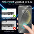 YWXTW EZ Unlock Privacy Screen Protector for Samsung Galaxy S24, 0.1S Ultrasonic Fingerprint Support, 2 Pack