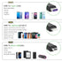 USB C to Multi 4 in 1 Long Charger Cable - Dual Lightning/Type C/Micro USB Connector, 2M/6Ft 6A PD Fast Long Charging