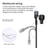 USAMS 2Pack Multi Charging Cable 4FT 4 in 1 Nylon Braided USB Fast Charging for Type C, Micro, and more devices.