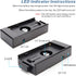 KOERTACOO 7.4V Monitor,1/4" NP-F970 F960 F770 F570 F550 NP-F Battery Adapter Plate with Two DC Output to Power DSLR