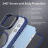 ESR Magnetic Case for iPhone 13 Pro Max, Full-Body Military-Grade Drop Proof with Built-in 9H+ Tempered Glass Screen