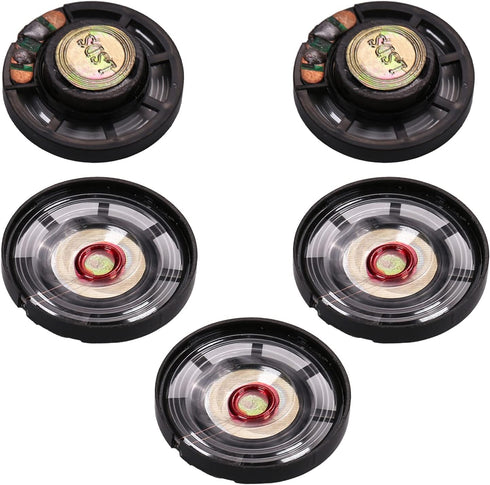 Fielect 5Pcs DIY Magnetic Speaker, 0.25W 8 Ohm, 29mm Diameter Round Shape Replacement Loudspeaker