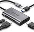 USB C to HDMI Adapter, UtechSmart Hub to Dual HDMI, 4 in 1 Thunderbolt 3 to HDMI with 2 HDMI Ports, 4K, USB 3.0