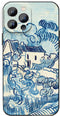 Compatible iPhone 14 Pro Max Case, Van Gogh Abstract Blue Lines Impression Landscape Phone Cover, Aesthetic Vintage