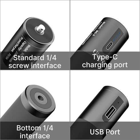 ULANZI BG-3 Battery Handle Grip, 10000mAh Power Bank for DSLR Action Camera