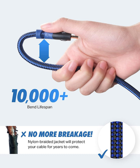 3ft, 6ft, 10ft, 15ft, 20ft, 25ft (15 2) Ultra Clarity Cables HDMI Extension Cables, ft, Blue