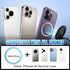 Wogomz 360 Vacuum Suction Magnetic Phone Holder, Foldable Retractable Car Cell Phone Holder with Suction Cup