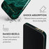 BURGA Phone Case for iPhone 13 - Cute Aesthetic Pattern Hard Shell Protection Cover for Women and Men, Emerald Pool