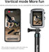 TELESIN Metal Case Aluminum Cage for GoPro 13 12 11 10 9 - Vertical Mount Kit with Cold Shoe