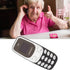 Jectse Mini Bluetooth Phone, Hands-Free Small Mobile Phone, Dual SIM Unlocked Cell Phone with Voice Changer (Black)