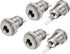 E-outstanding 5-Pack DC-099 5.5 mm x 2.5mm DC Power Jack Socket, Threaded Female Panel Mount Connector