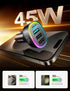 USB C Car Charger 45W 4 Ports Fast PD3.0 & QC3.0 Car Charger Adapter with USB C to C Charging Cable