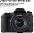 Tectra 58MM 0.43x T7 T7i T6i T6s T6 SL2 SL3 70D 77D 80D 1100D 700D 650D 600D 550D 300D 100D Professional HD Wide Angle