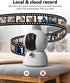 TMEZON 2K,Pan/Tilt 3MP 360 Indoor Security Camera Wi-Fi Pet Camera with Vicohome App WiFi IP HD Baby Camera