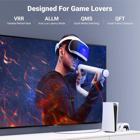 8K 2.1 6.6FT, 10K 4K 240Hz 48Gbps 2.2&2.3 Dolby PS5 2/Roku M4 UGREEN HDMI Cable Certified Ultra High Speed HDMI Cord