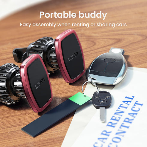 LISEN 2 Pack 6 Magnetic Phone Holder for Your Car Mount Military Magnets Car Phone Holder Mount Vent Cell Phone Holdeer