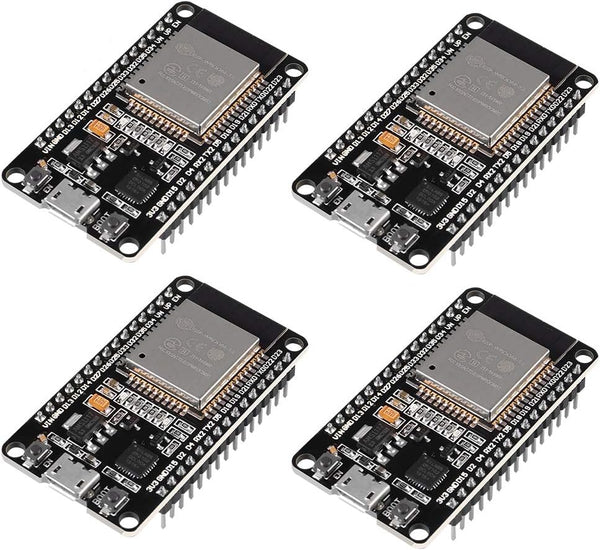 4PCS ESP32 Development Board ESP-32S NodeMCU Board, WiFi Microcontroller 2.4GHz Dual-Core WiFi + Bluetooth Chip