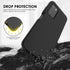 Samsung Galaxy A03s Phone Case, Shockproof Silicone Slim Cover, Durable TPU Dual Layer Drop-Proof Cover Black