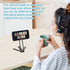 Acrebow 180 12-17(Black) Aluminum Alloy Phione Tripod, Carabiner Magnetic Phone Tripod for iPhone, Rotation & Strong