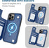 OT ONETOP 12/12 6.1 Inch ONETOP Compatible with Magsafe for iPhone Pro Wallet Case with Card Holder, PU Leather