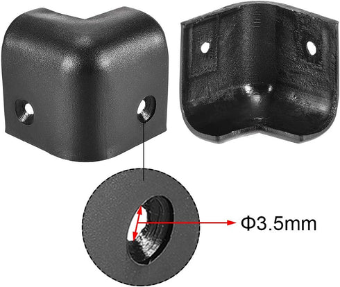 uxcell Speaker Corner Protectors, 1.14'' Stackable Guard Wrap Angle Case Protection, 4pcs