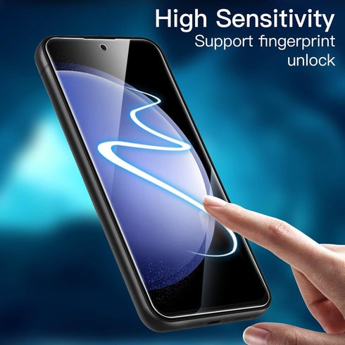 JETech Screen Protector for Samsung Galaxy S23 FE (6.4-Inch) - Fingerprint Compatible, HD Clear, 3-Pack