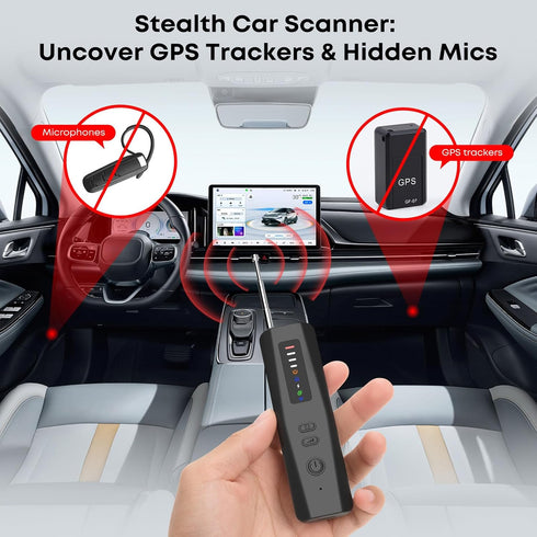 DREAMME 5-in-1 Hidden Camera Detector with Silent Vibration RF Bug Sweeper for GPS Trackers & Wireless Devices