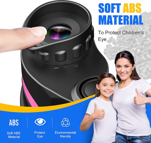 LET'S GO! Binoculars for Kids, Compact High Resolution Shockproof Design