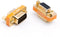 DB9 Null Modem Adapter Male to Female, Slimline Data Transfer Serial Port Adapter, Gold Plated 2 Pack