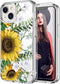 ICEDIO iPhone 13 Case with Screen Protector, Slim Fit Crystal Clear Cover with Fashionable Designs for Women