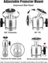 2-Be-Best 16-25.6in 41-65cm Projector Ceiling Mount Adjustable Projector Mount Length / Swivel Projectors Holder